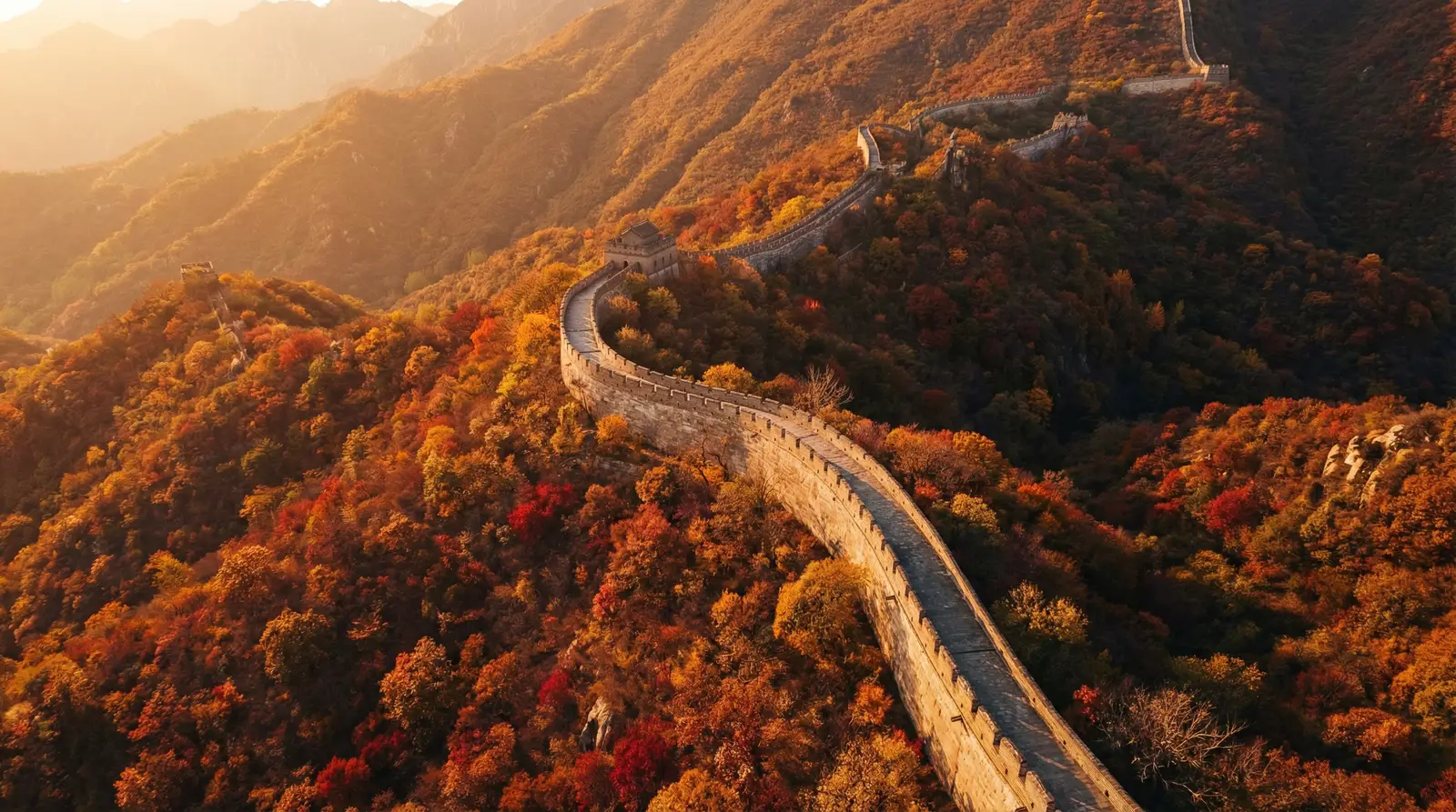 闯关东中篇 秋日长城航拍全景